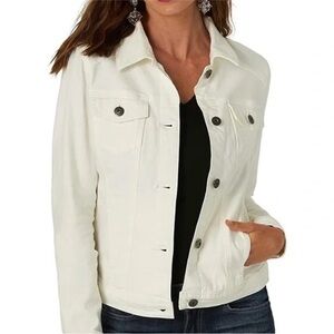 Wrangler Authentics Women's Stretch Denim Jacket White